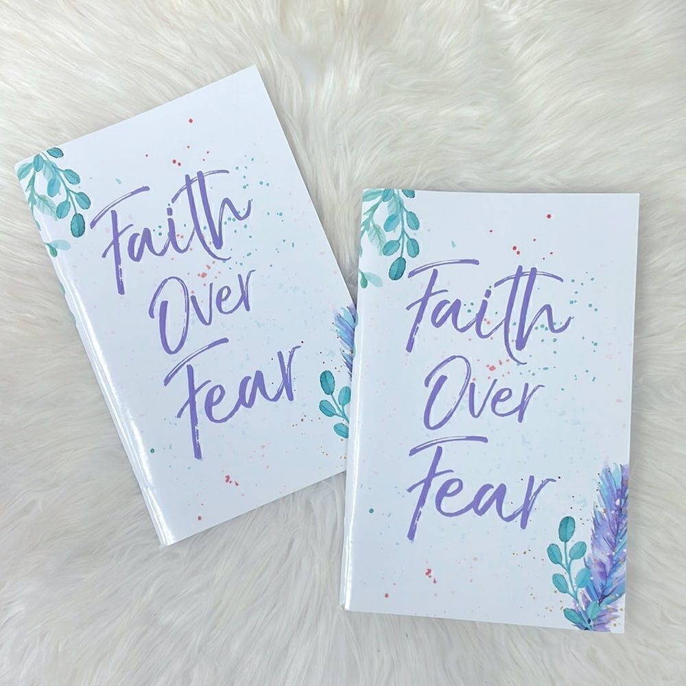 Journal | Faith over Fear quoted writing journal,Spiritual,Religious inspired.